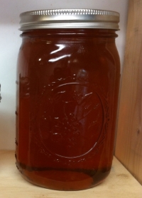 quart jar of honey